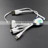 for IPhone for Samsung for Huawei for Nokia 4in1 Charging Cable Can Show Logo thumbnail-2