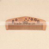 Hot Sale OEM Peach Wood Pocket Size Personalized Hair Comb thumbnail-3