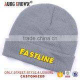 2016 Beanie Acrylic Plain Knit Beanie Hats for Men thumbnail-2