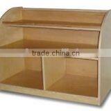 School Wooden Storage Cabinet Furniture (Toddler 3 Compartments Storage)