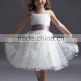 Hot Sale New Autumn Children Wedding Dress Baby Girls Dresses Kids Striped Bow Long-Sleeved Lace Princess thumbnail-6