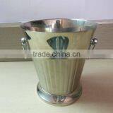 4L Stainless Steel Ice Bucket With a Bottom, Metal Wine Bucket, Red Wine Champagne Bucket
