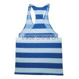 Wholesale Mens Stripe Gym Fitness Tank Top thumbnail-2