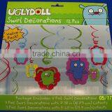 Basketball Sports 12pcs Hanging Swirl Decorations Birthday Party Supplies thumbnail-2