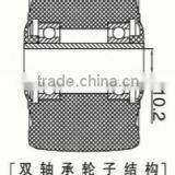 A1 Series Threaded PA Caster Low Gravity Caster Double Wheels thumbnail-4