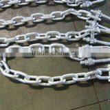 hot dipped galvanized dragging chain with shackles