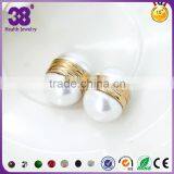 Chinese Imitation Jewellery With Gold Plated Earring Fashion Big Pearl Earrings thumbnail-4