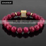 Express Jewelry Coral Pink Stone Bracelet thumbnail-3