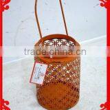 Decorative Hanging Iron Lantern With Handle