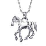 Fashion Sturdy Chain Necklace Horse Pendants Necklace Accessories Animal Type Dress Jewelry For Men thumbnail-1