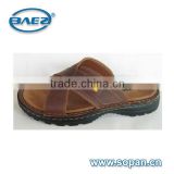 high quality men leather sandals or slippers