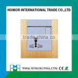 Burshed Aluminum EU Standard Switched Socket thumbnail-2