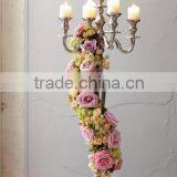 5 Arms Crystal Candelabras for Weeding , Home and Christmas Day Decoration