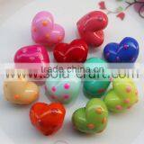 17*19.5*22.5MM Solid Pots Colorful Fashion Heart Spacer Beads Purchase thumbnail-1