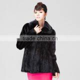 Sale Natural Black Mink Fur Coat With Factory Price thumbnail-1
