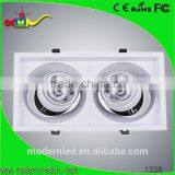 High Class Commercial 2x20w Plc Down Light 15 30 60 Degree Cob