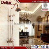 Guangdong Gold Shower Mixer Faucet, Full Brass Shower Tap, Big Head Shower Hot and Cold Water thumbnail-1