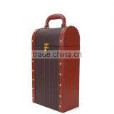 Chinese Factories Wholesale Custom High-grade PU Leather Box, Red Wine Champagne Beautiful Gift Box