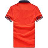 YixigeluoSummer New Men's T-shirt, Orange, Short Sleeved Polo Shirt, Short Sleeved T-shirt, Men's Polo Shirt Business thumbnail-2