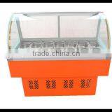 Snow Ice Porridge Pot Machine Fry Ice Pan Machine Ice Cream Machine Retail Display Refrigerator Showcase for Ice Porridge