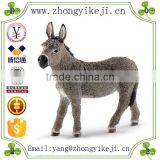 2015 chinese factory custom made handmade carved hot new products Resin life size donkey statue
