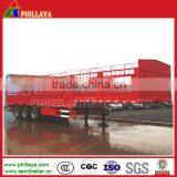 12 Wheels 3 Axles High Wall Rail Fence Cargo Aluminium Box Trailer for Bulk Transportation thumbnail-5