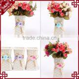 Home or Wedding Used Plastic Wicker Handcraft Artificial Flower Basket Decoration thumbnail-5