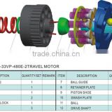 6T Travel motor MAG-33VP hydraulic parts