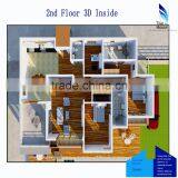 Luxury Light Steel Structure Prefab Mansion thumbnail-4