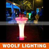 Fashionable Look Nightclub Graceful LED Glowing Bar Round Cocktail Table thumbnail-1