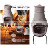 clay mini pizza oven, wood fired pizza oven