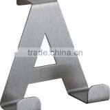 D E R A Letter Shape Small Stainless Steel Over Door Hook thumbnail-4