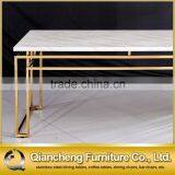 New Design 2017 Marble Dining Table Stainless Steel Base Dining thumbnail-4