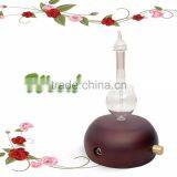 Elegant Bamboo Wood and Glass LED Aroma Diffuser Nebulization Essential Oil Diffuser thumbnail-2