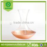 56oz Antique Rosegold Cooper Glass Wine Decanter Water Carafe thumbnail-1
