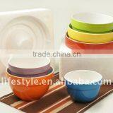6pcs Mixing Bowls Set, Stoneware Bowls Set With Colors thumbnail-1