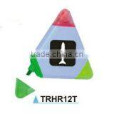 Triangle Shape 3 in 1 Plastic Highlighter Pen thumbnail-1