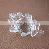 Leaf Shaped Glass Candle Holder / Glassware thumbnail-2