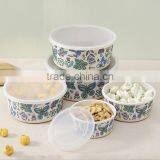 BSCI Audit Hot-sell Eco Natural Bamboo Fiber Print Food Container thumbnail-3