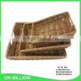 Rurality Rectangular Wicker Storage Basket for Home Shops or Market thumbnail-2