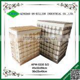 New Design Wholesale Decoration Open Weave Laundry Basket thumbnail-1