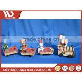 Santa Home Decoration Ornament Train Shape Christmas Decor Decorative Candle Holder thumbnail-1
