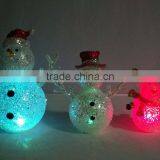 Craft Plastic LED Lighting Lovely Christmas Snowman Deer Decorations thumbnail-5