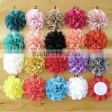 Fabric Flower With Rhinestone in Center for Kids Hair Accessories thumbnail-5