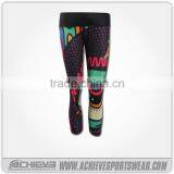 Sublimated Women Fitness Shorts,Custom Yoga Shorts for Women thumbnail-5