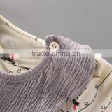 2017 Hot New Products Custom Little Bear Printed Bodysuits With Bib thumbnail-2