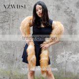 CX-B-17 New Fashion Style Gold And White Fox Fur Shawl Wholesale thumbnail-1
