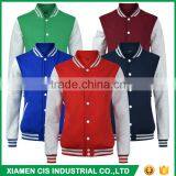 High Quality Custom Logo American Fashion Unisex College Varsity Jacket for Wholesale thumbnail-1