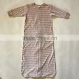 R&H GOTS 100%organic cotton stripe 0-3 Years baby sleep nest bag , 2017 hot sales baby sleeping bag