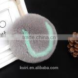 Selling English Letters Design Rex Rabbit/fox Fur Pom Pom Keychain thumbnail-4